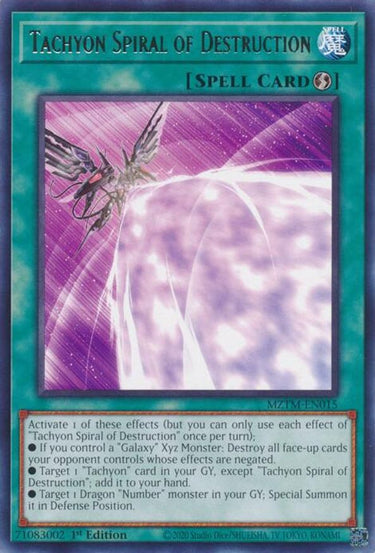 Tachyon Spiral of Destruction | MZTM-EN015